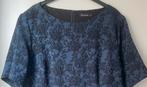 Witteveen chique jurk mt 44 zgan zwart blauw, Blauw, Maat 42/44 (L), Ophalen of Verzenden, Zo goed als nieuw