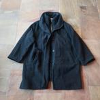 Vintage zwarte lange jas M&S Mode maat 52, Zwart, Maat 46/48 (XL) of groter, Ophalen of Verzenden, Zo goed als nieuw