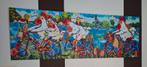 Aluminium dibond schilderij van Corrie Leushuis 120 x 40 cm, Ophalen