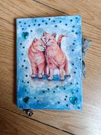 Katten in blauw, Ophalen of Verzenden