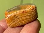 Onyx Marmer - Groene Aragoniet met calciet mineralen, Ophalen of Verzenden, Mineraal