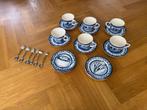 Blond Amsterdam Delfts Blond Thee/Koffie servies 6 persoons, Blond Amsterdam, Overige typen, Ophalen of Verzenden, Zo goed als nieuw