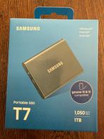 Samsung T7 Externe SSD - 1TB, Computers en Software, Harde schijven, Console, SSD, Nieuw, Ophalen of Verzenden