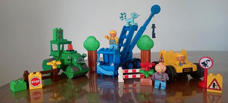 Bob de Bouwer Duplo, 2 sets samengesteld, Kinderen en Baby's, Speelgoed | Duplo en Lego, Zo goed als nieuw, Duplo, Ophalen of Verzenden