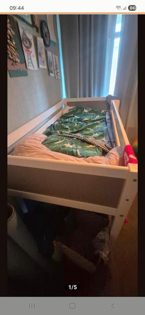 Half hoogslaper, Kinderen en Baby's, Kinderkamer | Stapelbedden en Hoogslapers, Gebruikt, Hoogslaper, Ophalen of Verzenden