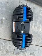 2 stuks verstelbare dumbells 5 tot 24 kg, Sport en Fitness, Fitnessmaterialen, Ophalen, Zo goed als nieuw, Rug, Dumbbell