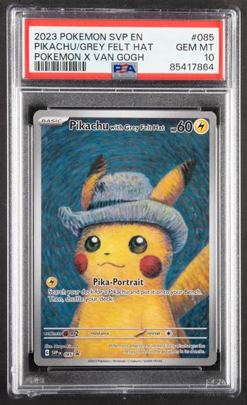 Originele Pokemon Card - Pikachu Van Gogh #085 - PSA 10 beschikbaar voor biedingen