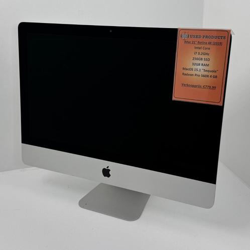Apple iMac 2019 21.5inch 4K | Intel Core i7 256GB SSD 32GB R, Computers en Software, Apple Desktops, Zo goed als nieuw, iMac, SSD