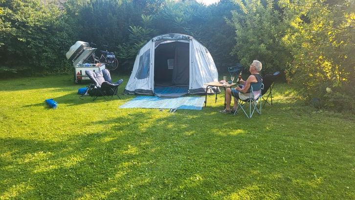 Bardani Airwave 4 persoons tent + Human comfort stretcher, Caravans en Kamperen, Tenten, Zo goed als nieuw, Ophalen of Verzenden