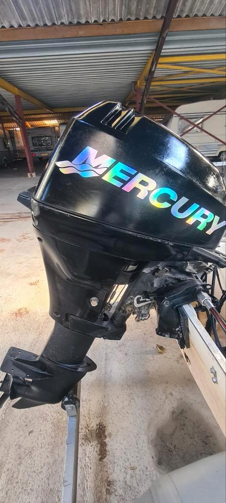 Mercury 15pk 4-takt Buitenboordmotor met elektrische start., Watersport en Boten, Buiten- en Binnenboordmotoren, Gebruikt, Benzine