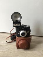 Vintage Agfa Clack camera werk AG - met flits en tasje, Ophalen of Verzenden, 1940 tot 1960, Fototoestel