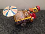 Vintage Popcorn Vendor Duck Japan oud blikken speelgoed fift, Ophalen