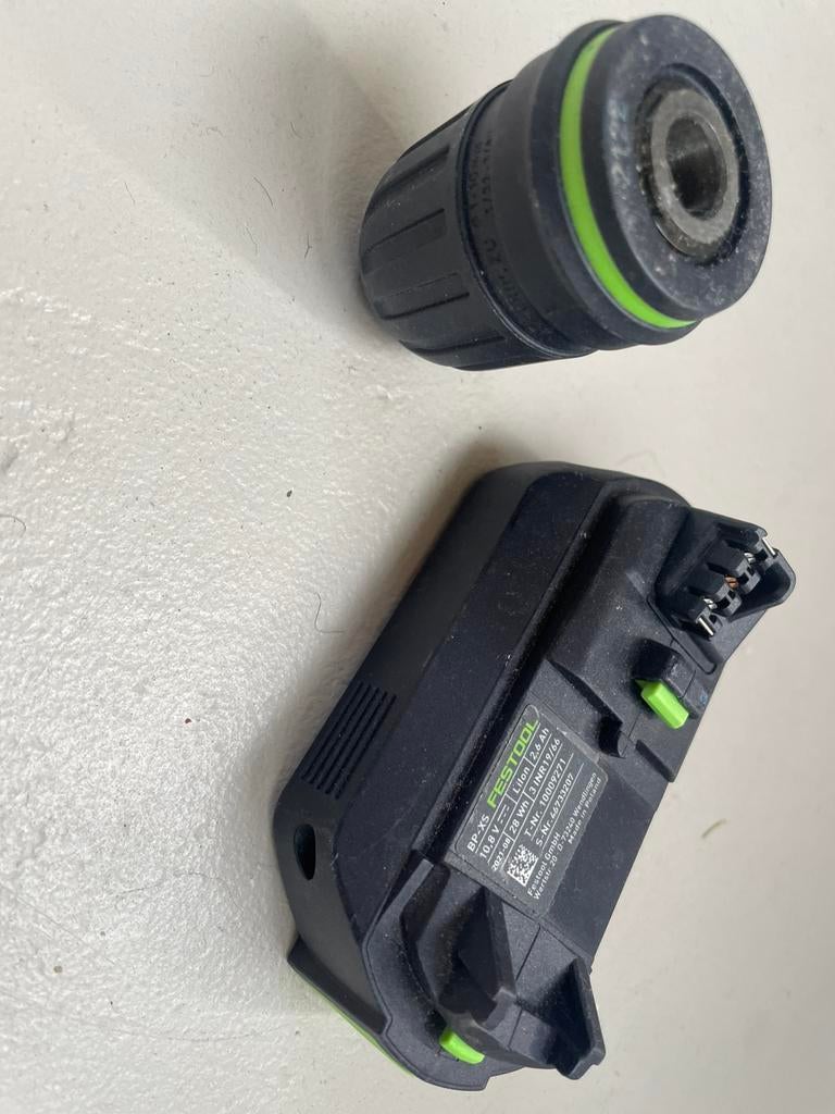 Festool accu en boorkop, Doe-het-zelf en Verbouw, Gereedschap | Machine-onderdelen en Toebehoren, Ophalen of Verzenden, Zo goed als nieuw