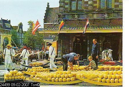 Ansichtkaart	Alkmaar	Kaasmarkt, Verzenden, 1960 tot 1980, Gelopen, Noord-Holland