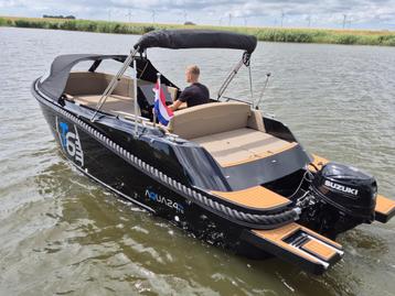 Aqua 24 T6 Tender + Suzuki DF30 1 vaarseizoen set als nieuw! beschikbaar voor biedingen