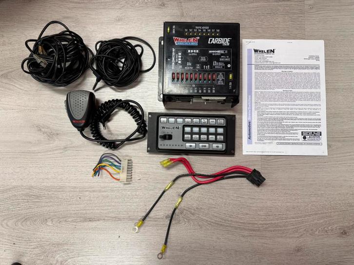 Whelen CenCom Carbide Compleet + Controlhead | Mic | Kabels, Auto-onderdelen, Elektronica en Kabels, Overige automerken, Gebruikt