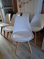 6 Nous living eetkamerstoelen, Ophalen, Zo goed als nieuw, Wit