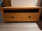 massief teak tv meubel 120cm, Ophalen, 100 tot 150 cm, Teakhout, Zo goed als nieuw