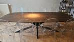 Danish oval table solid oak wood, Ophalen, 100 tot 150 cm, Danish, Eikenhout