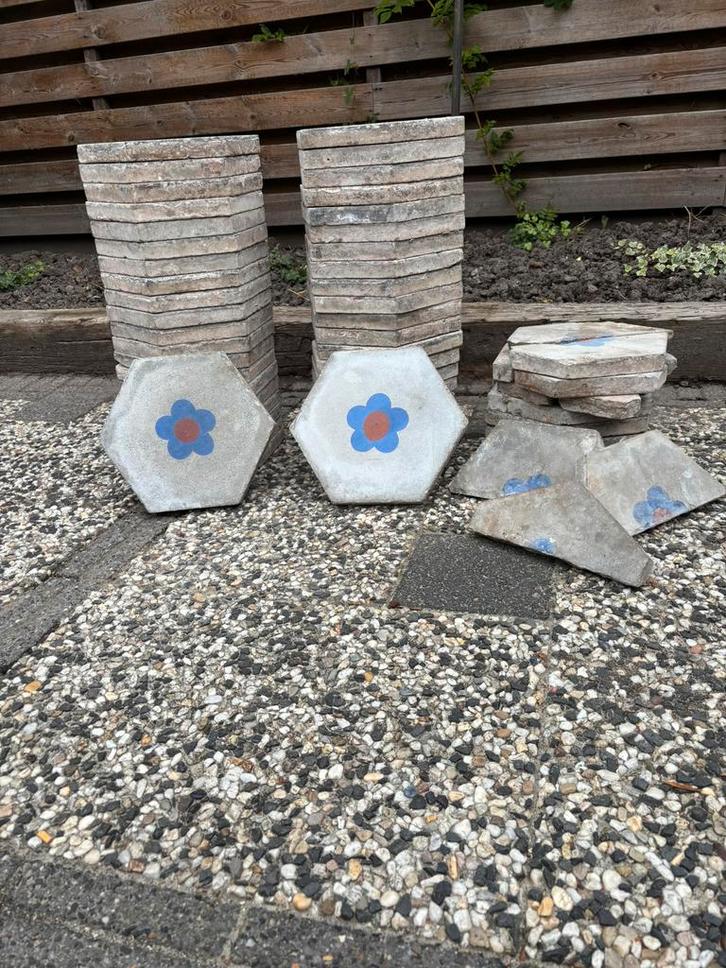 partij antieke plavuizen, Tuin en Terras, Grind, Keien en Split, Gebruikt, Ophalen
