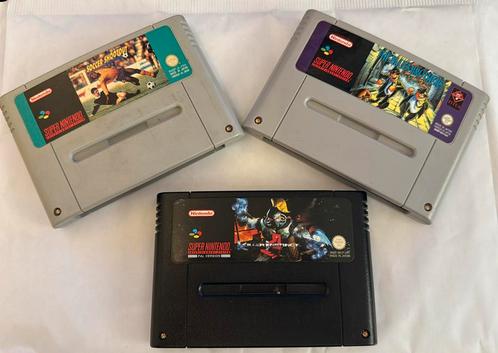 3 originele Super Nintendo games (PAL), Spelcomputers en Games, Games | Nintendo Super NES, Zo goed als nieuw, Vanaf 3 jaar, Ophalen of Verzenden
