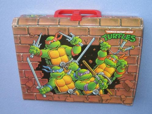 vintage teenage mutant hero turtles case suitcase 44 tmnt, Verzamelen, Film en Tv, Gebruikt, Tv, Gebruiksvoorwerp, Ophalen