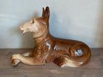 2 keramische honden Saint Clément faience beeld hond, Verzamelen, Beelden en Beeldjes, Ophalen of Verzenden, Zo goed als nieuw
