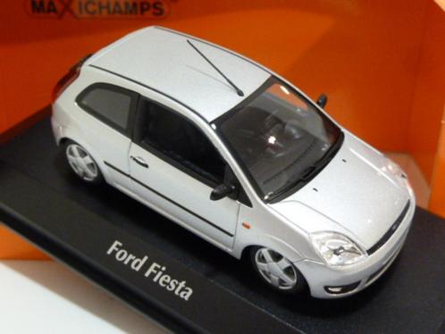 Minichamps Ford Fiesta Mk6 3deurs 2002 Zilver 1:43 940081120, Hobby en Vrije tijd, Modelauto's | 1:43, Nieuw, Auto, MiniChamps