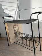 Vintage platenspeler tafel / LP opslag - zwart draad, Ophalen, Gebruikt