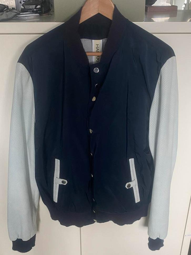 Harakiri zomer jack - Blauw/Wit - Maat Large, Kleding | Heren, Jassen | Zomer, Zo goed als nieuw, Maat 48/50 (M), Blauw, Ophalen of Verzenden