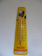 EMAILLE RECLAME THERMOMETER"VEITH GOODRICH BANDEN"JAREN 50, Ophalen of Verzenden, Gebruikt, Reclamebord