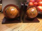 stel fraaie boekensteunen, wereldbol/ globe, Antiek en Kunst, Curiosa en Brocante, Ophalen of Verzenden