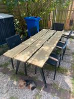 BOOMSTAM TUINTAFEL, Ophalen, Zo goed als nieuw, Rechthoekig, Hout