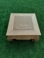 Opiumtafel (oosterse salontafel/bijzettafel) teakhout, Huis en Inrichting, Ophalen, Gebruikt, 50 tot 100 cm, Minder dan 50 cm