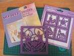 2 silhouette mallen + boekje Kerst, Ophalen of Verzenden, Zo goed als nieuw, Kerst, Pons of Mal