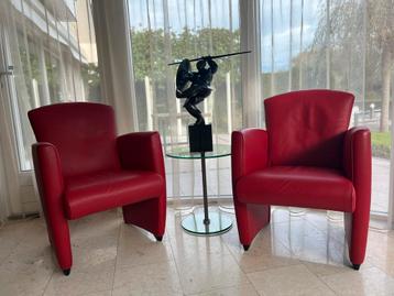2 x Jori Vinci 3280 fauteuil  Lipano Brick Leer (NIEUWSTAAT) beschikbaar voor biedingen