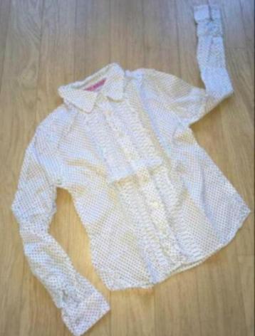 TOM DU Lieve roezel polkadot blouse ' Monika ', mt 164 170 beschikbaar voor biedingen