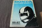Honda CMX450 C 1986 1987 motorcycle service manual CMX 450, Motoren, Ophalen of Verzenden, Honda