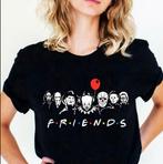 Dames t-shirt Friends edition S t/m 3XL, Kleding | Dames, T-shirts, Nieuw, Maat 38/40 (M), Zwart, Korte mouw