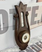 Antiek 1900-10 Veranderlyk Barometer Weerstation donkerhout, Audio, Tv en Foto, Weerstations en Barometers, Ophalen of Verzenden