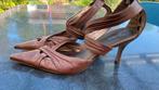 Bruine High heels mt 41 8cm hak, Bruin, Ophalen of Verzenden, Zo goed als nieuw, Schoenen met hoge hakken