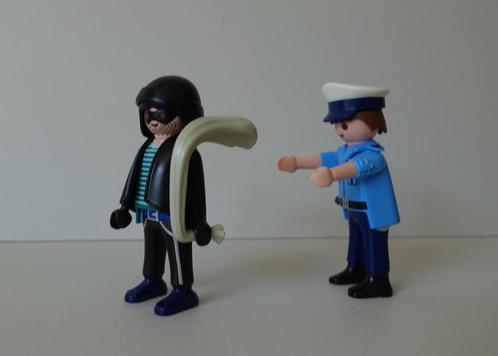 Playmobil serie 9218 politie-agent en dief boef politieman, Kinderen en Baby's, Speelgoed | Playmobil, Gebruikt, Ophalen of Verzenden