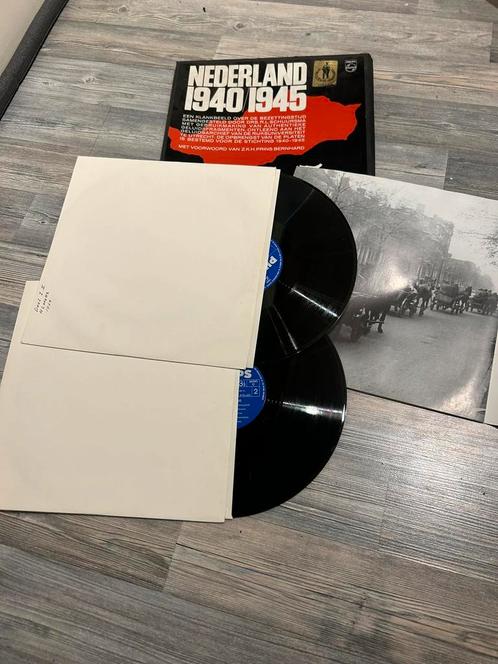Nederland 1940 1945, klankbeeld over de bezettingstijd LP, Verzamelen, Militaria | Tweede Wereldoorlog, Landmacht, Overige typen