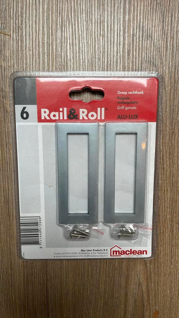 Rail en Roll schuifwand onderdelen, Doe-het-zelf en Verbouw, Hang- en Sluitwerk, Zo goed als nieuw, Scharnier, IJzer, Ophalen