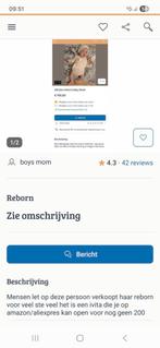 silicone reborn baby GEEN BEDROG! SCHANDE, Ophalen of Verzenden, Zo goed als nieuw, Babypop