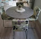 Complete eettafelset, Ophalen, Zo goed als nieuw, 4 tot 6 stoelen