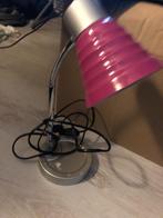 roze bureaulamp, Huis en Inrichting, Lampen | Tafellampen, Ophalen of Verzenden, Gebruikt, Metaal, Minder dan 50 cm
