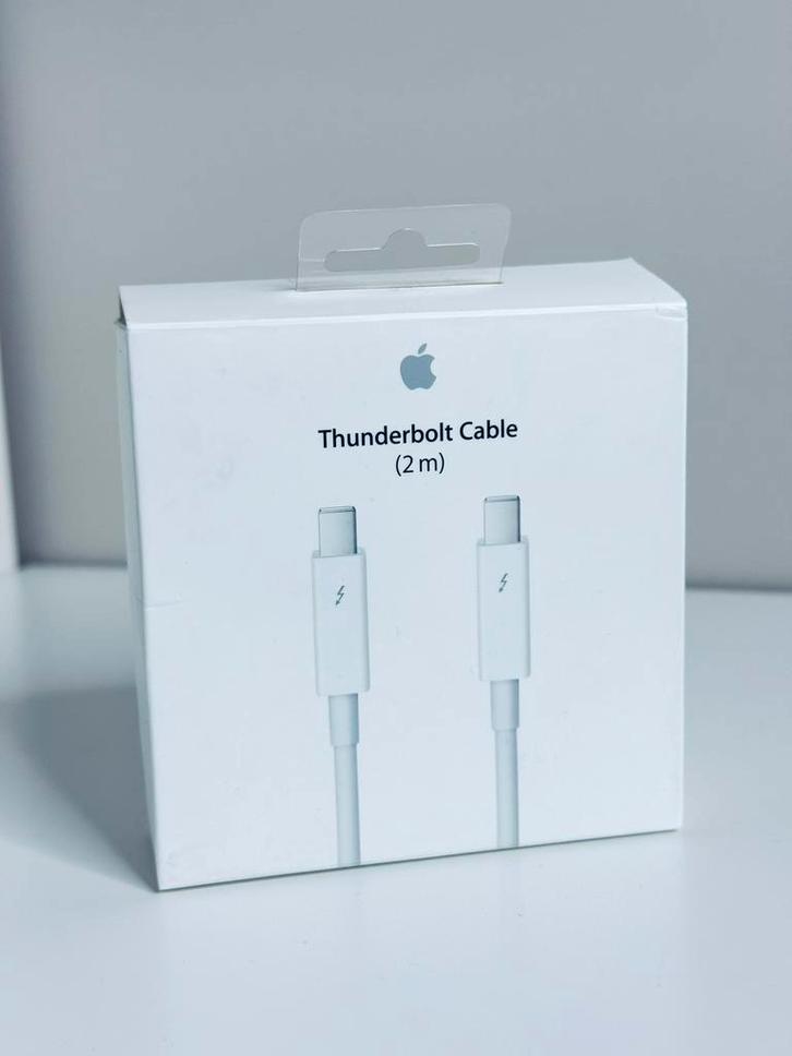 Apple Thunderbolt kabel 2 meter, Computers en Software, Pc- en Netwerkkabels, Zo goed als nieuw, Ophalen of Verzenden