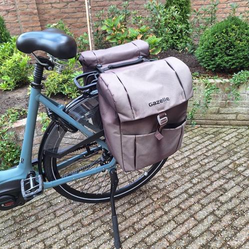 Gazelle dubbele fietstas, Fietsen en Brommers, Fietsaccessoires | Fietstassen, Gebruikt, Ophalen of Verzenden