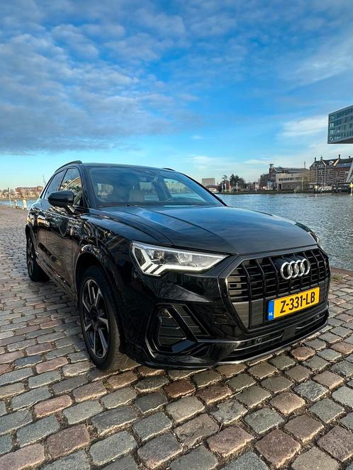 Audi Q3 45 Tfsi e 245pk Phev S Tronic 2022 Zwart Pano/Leer, Auto's, Audi, Particulier, ABS, Achteruitrijcamera, Adaptieve lichten